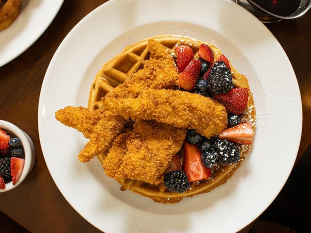 Fried Chicken and Waffles.